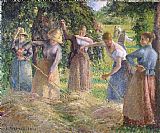 Camille Pissarro Hay Harvest at Eragny painting